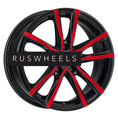 Диски MAK 6,5x16/5x114,3 ET40 D76 Milano Black Red Face