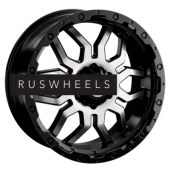 Диски LS 7x16/6x139,7 ET38 D100,1 1285 BKF (конус, Колпак+лого)