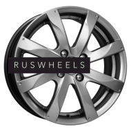 Диски КИК 6x15/4x114,3 ET40 D66,1 Джемини-оригинал (КС617) Дарк платинум