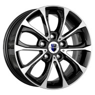 Диски КиК 6.5\R15 5*114.3 ET43 d66.1 Алмаз черный