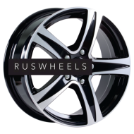 Диски СКАД 8x18/5x120 ET35 D72,6 Sakura (КЛ146) Black Glossy Polished