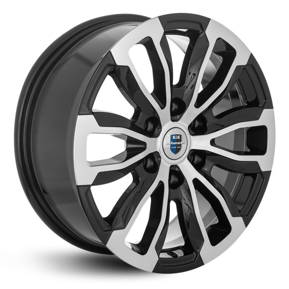 Диски КиК 7.5\R18 6*139.7 ET38 d67.1 Алмаз черный Диски КиК 7.5\R18 6*139.7 ET38 d67.1 Алмаз черный