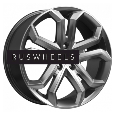 Диски КИК 8,5x19/5x114,3 ET45 D67,1 Пандора (КС466) Дарк платинум