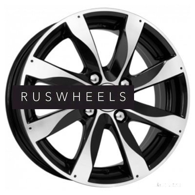 Грузовые диски K&K 6x15/4x100 ET45 D54,1 Джемини-оригинал (КС617) Алмаз черный КС617