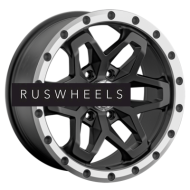 Диски LS 9x18/6x139,7 ET15 D106,1 1350 MBL (конус, Колпак+лого)