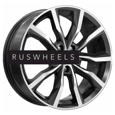 Диски КИК 7,5x18/5x108 ET45 D67,1 Портер (КС906) Алмаз черный Диски КИК 7,5x18/5x108 ET45 D67,1 Портер (КС906) Алмаз черный