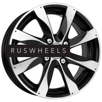 Грузовые диски K&K 5,5x14/4x100 ET45 D56,1 Джемини-оригинал (КС480) Алмаз черный