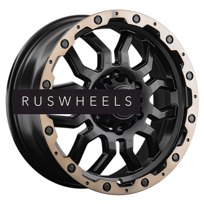 Диски LS 7,5x17/6x139,7 ET38 D67,1 1285 BKS+BZSL (конус, Колпак+лого)