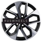 Диски Khomen Wheels 7x17/5x112 ET43 D57,1 KHW1703 (Kodiaq/Tiguan) Black-FP
