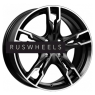 Диски КИК 7x17/5x114,3 ET40 D67,1 Солар (КС875) Алмаз черный SK